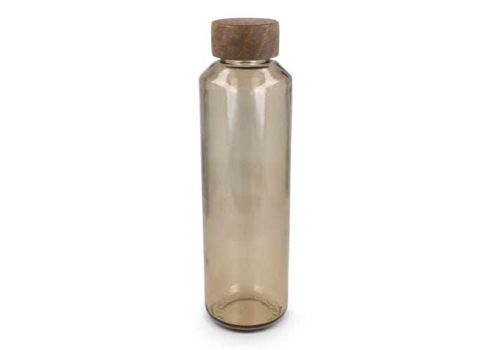 Bouteille promotionnelle 650 ml en verre recyclé ReuuZ Transparent Marron